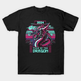 Vaporwave Year of the Dragon T-Shirt